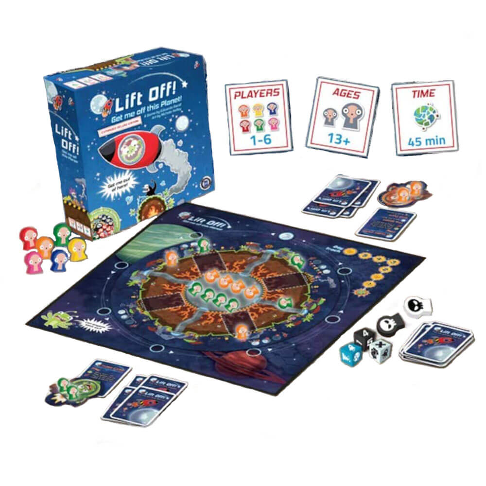 Lift Off! Get Me Off This Planet Expanded Deluxe Board Game