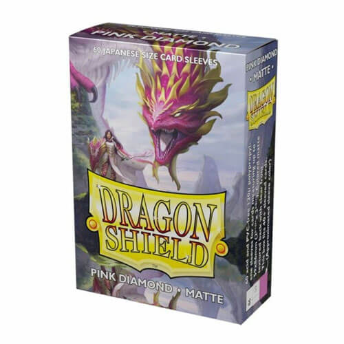 Dragon Shield Pink Diamond Japanese Sleeves Box of 60