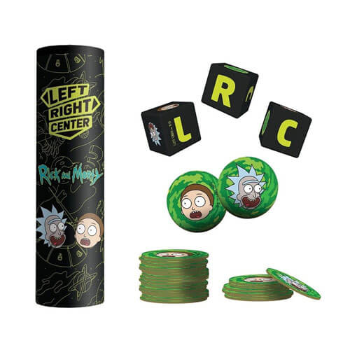 Rick and Morty Left Right Center Dice Game