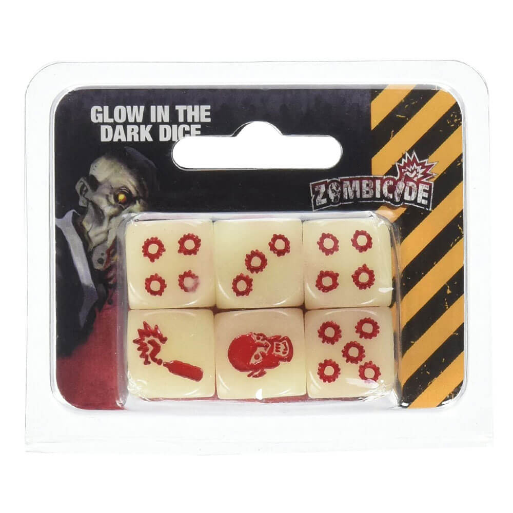 Zombicide Glow in the Dark Dice 6pcs