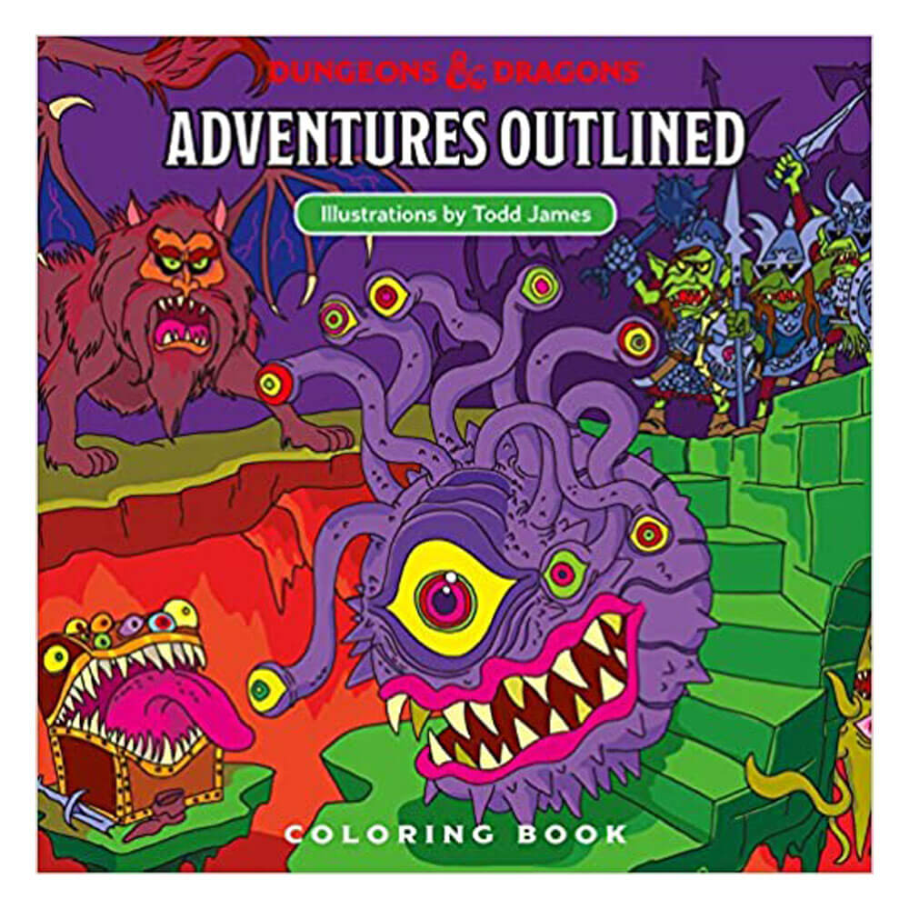 D&D Adven. Outlined 5th Ed. Coloring Book Monster Manual 1