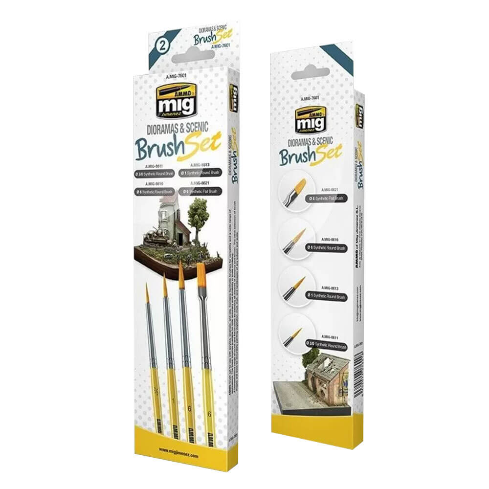 Ammo by MIG Brushes Set