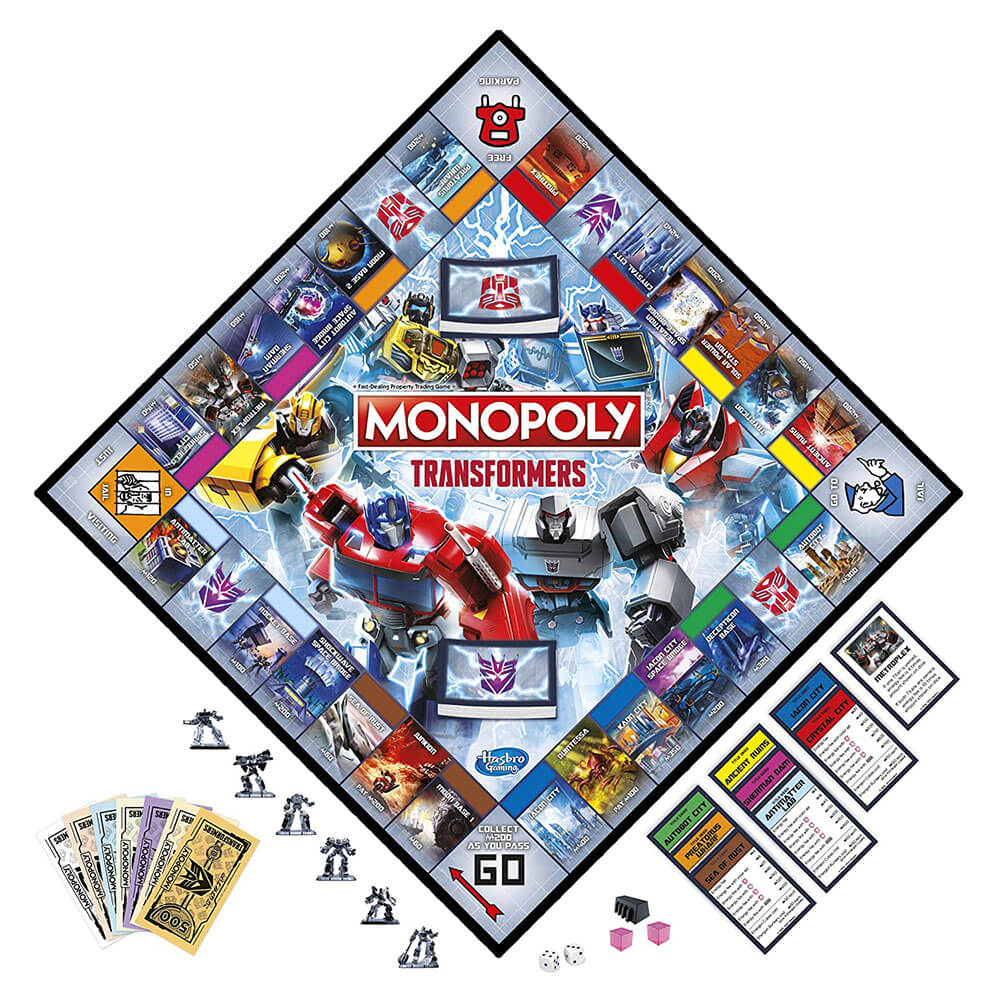 Monopoly Transformers Board Game