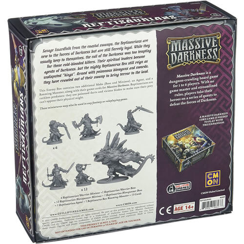 Massive Darkness Enemy Box Reptisaurians Board Game