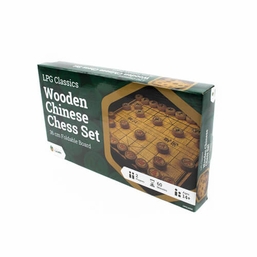 LPG Classics Wooden Chinese Chess Set w/ Foldable Board 35cm