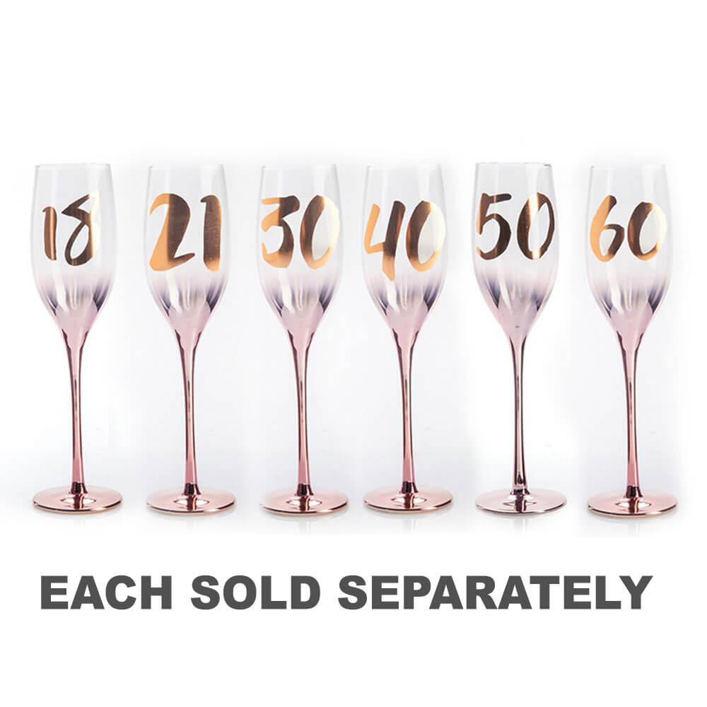 Birthday Blush Champagne Glass