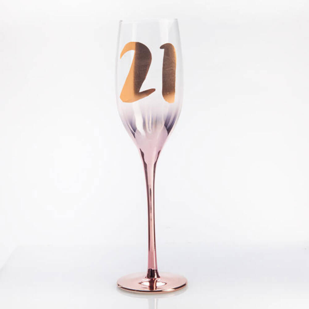 Birthday Blush Champagne Glass