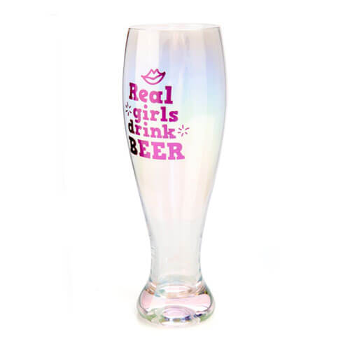 Real Girls Drink Beer Tallulah Aurora Pilsner Glass