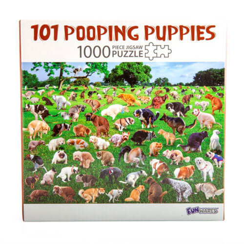 101 Pooping Puppies Jigsaw Puzzle 1000pc