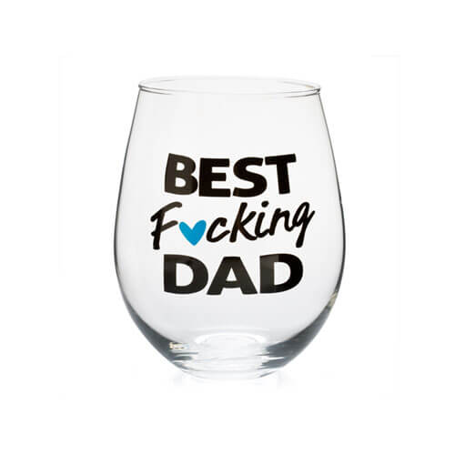 "Best F*cking" Stemless Wine Glass