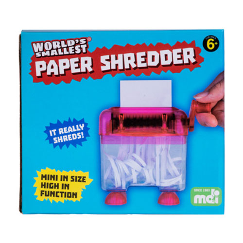 World's Smallest Paper Shredder