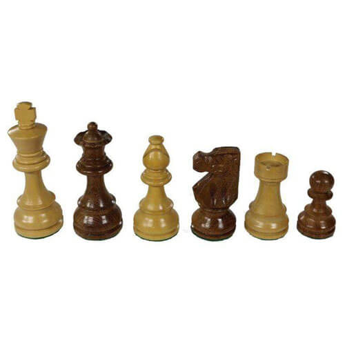 Chess Men Ladock Acacia/Boxwood