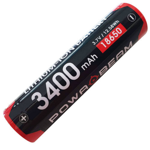 Powa Beam 18650 USB Rechargeable Torch Battery