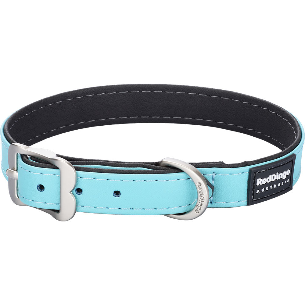 Elegant Vegan Leather Collar (Turquoise)