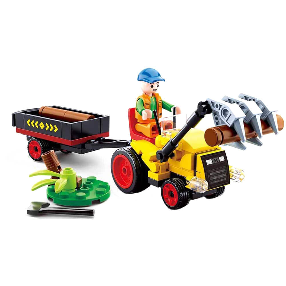 Sluban Building Blocks Town Log Trailer 110pcs