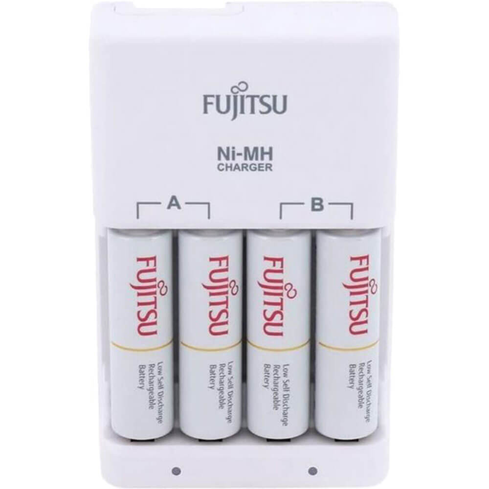 Fujitsu Charger Set with 4pcs 2000mAh AA Ni-MH Battery