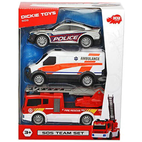 Sos Team Toy Truck 3pc Set