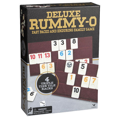 Rummy-O Strategy Game (Gold/Black)