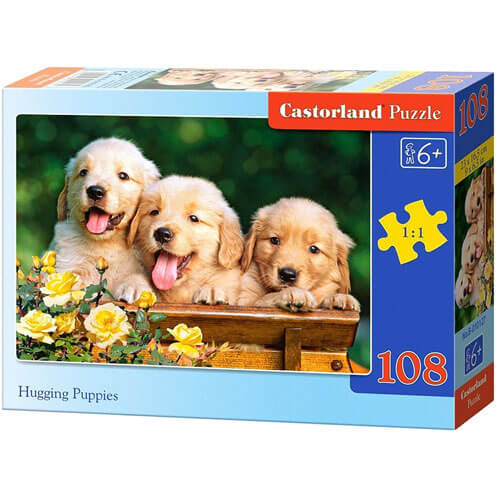 Castorland Hugging Puppies Jigsaw Puzzle 108pcs