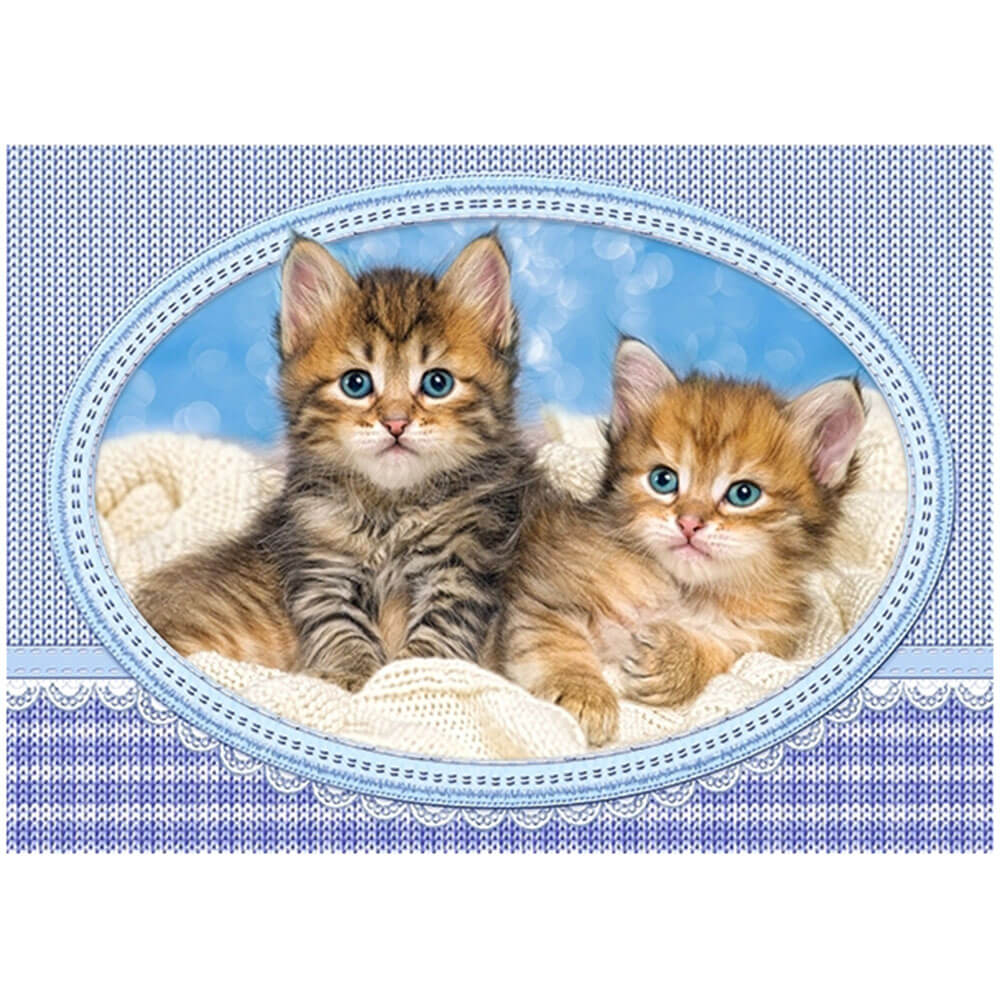 Castorland Kittens Curling Up Blanket Puzzle 120pcs