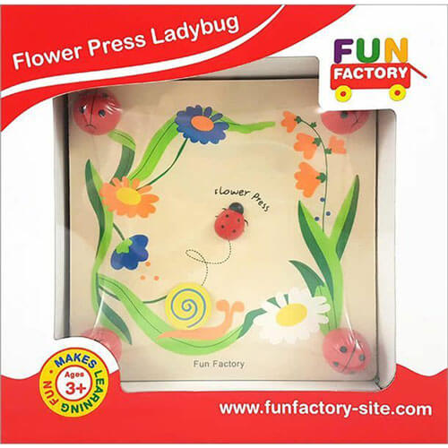Art Craft Wooden Flower Press Kit Ladybug