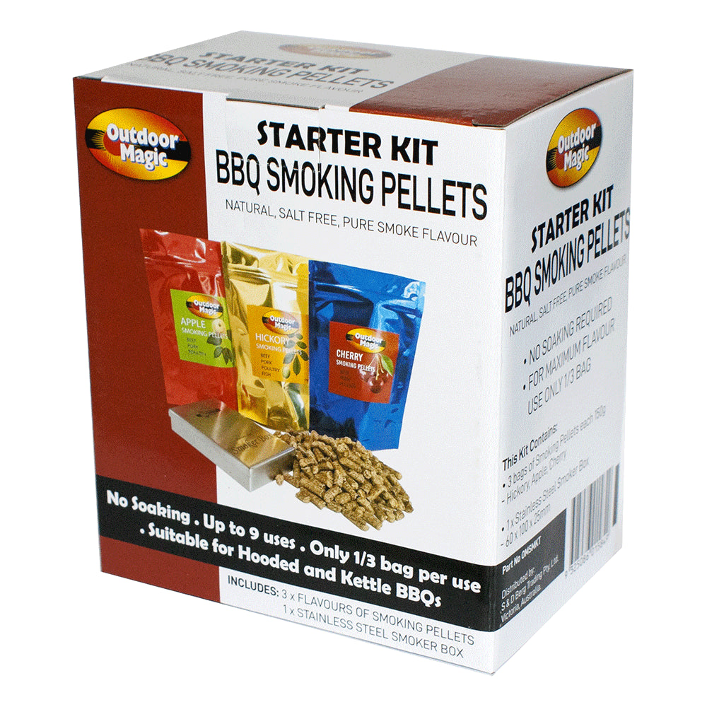Outdoor Magic BBQ Smoking Pellets Starter Kit
