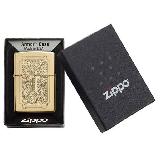 Zippo Armor High Polish Brass Lighter
