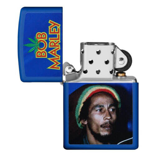 Zippo Bob Marley Royal Blue Matte Lighter