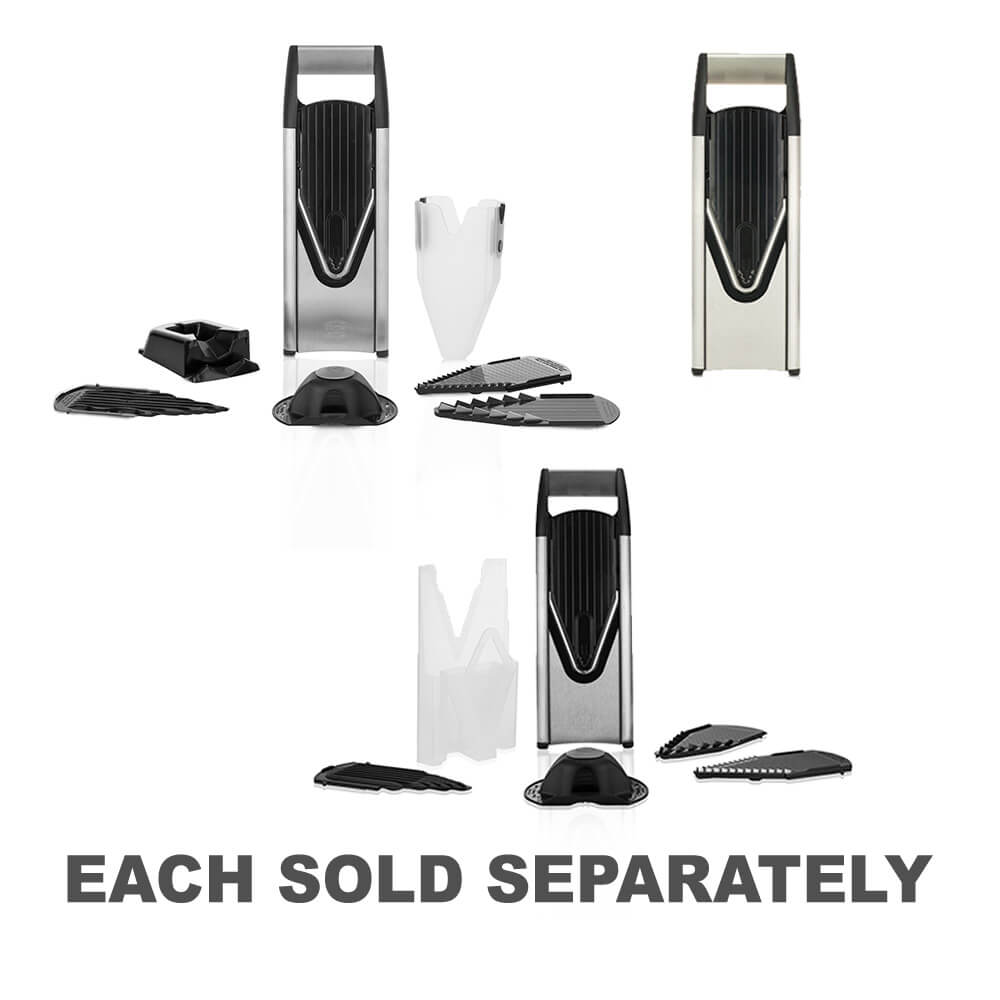 Borner V6 S/Steel Mandoline Slicer Set (Black)