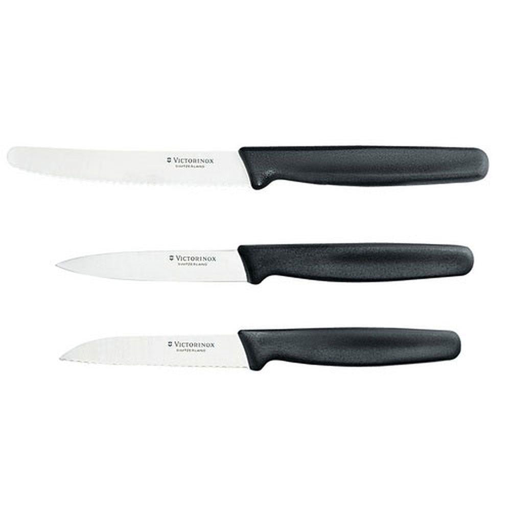 Victorinox Paring Knife with Nylon Nylon Handle 3pcs (Black)