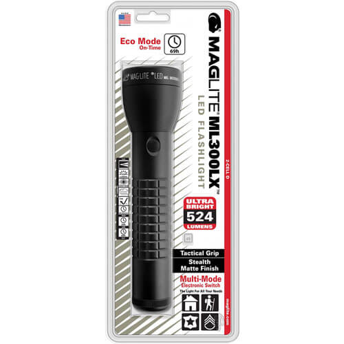 Maglite 2-Cell D Battery LED Flashlight with Eco Mode
