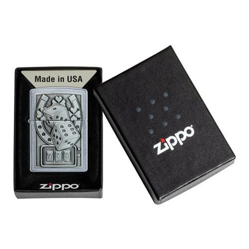 Zippo Luck Street Chrome Lighter