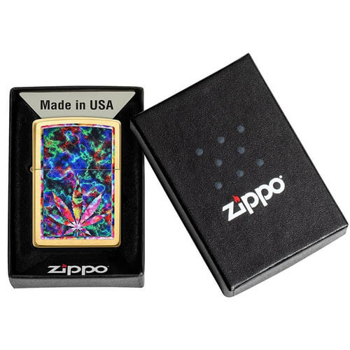 Zippo Leaf Design Lighter