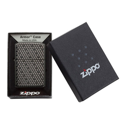 Zippo Honeycomb Armor Black Ice Lighter