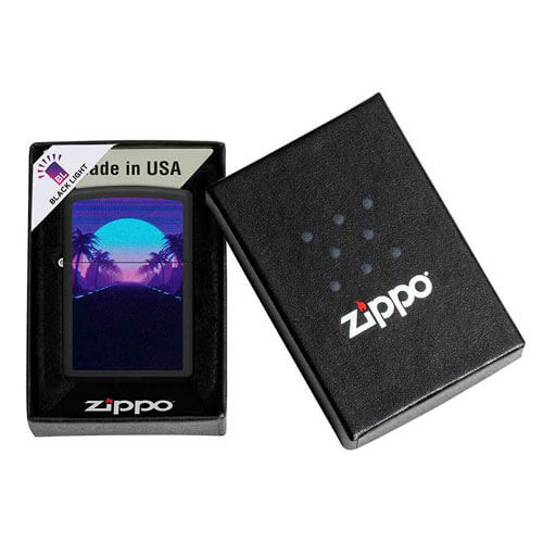 Zippo Sunset Black Light Design Lighter