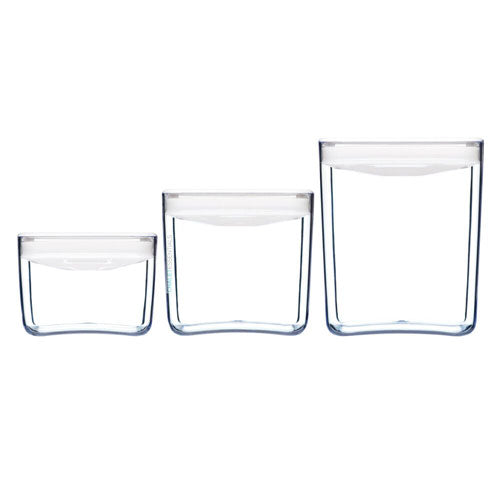 ClickClack Pantry Cube Container 3pcs (White)
