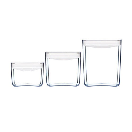 ClickClack Pantry Cube Container 3pcs (White)