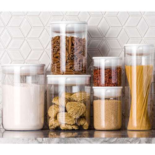 Clickclack Pantry Round Container Starter Set (Set of 10)