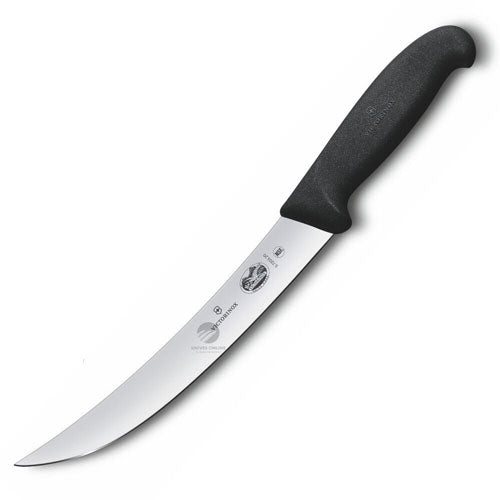 Fibrox Curved Narrow Blade Breaking Knife (Black)