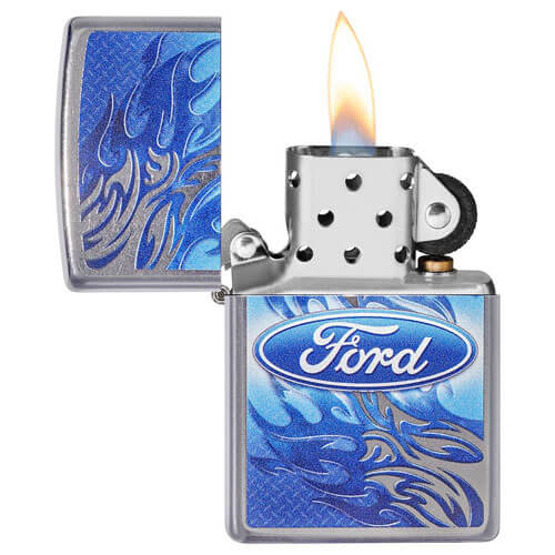 Zippo Ford Blue Logo Lighter