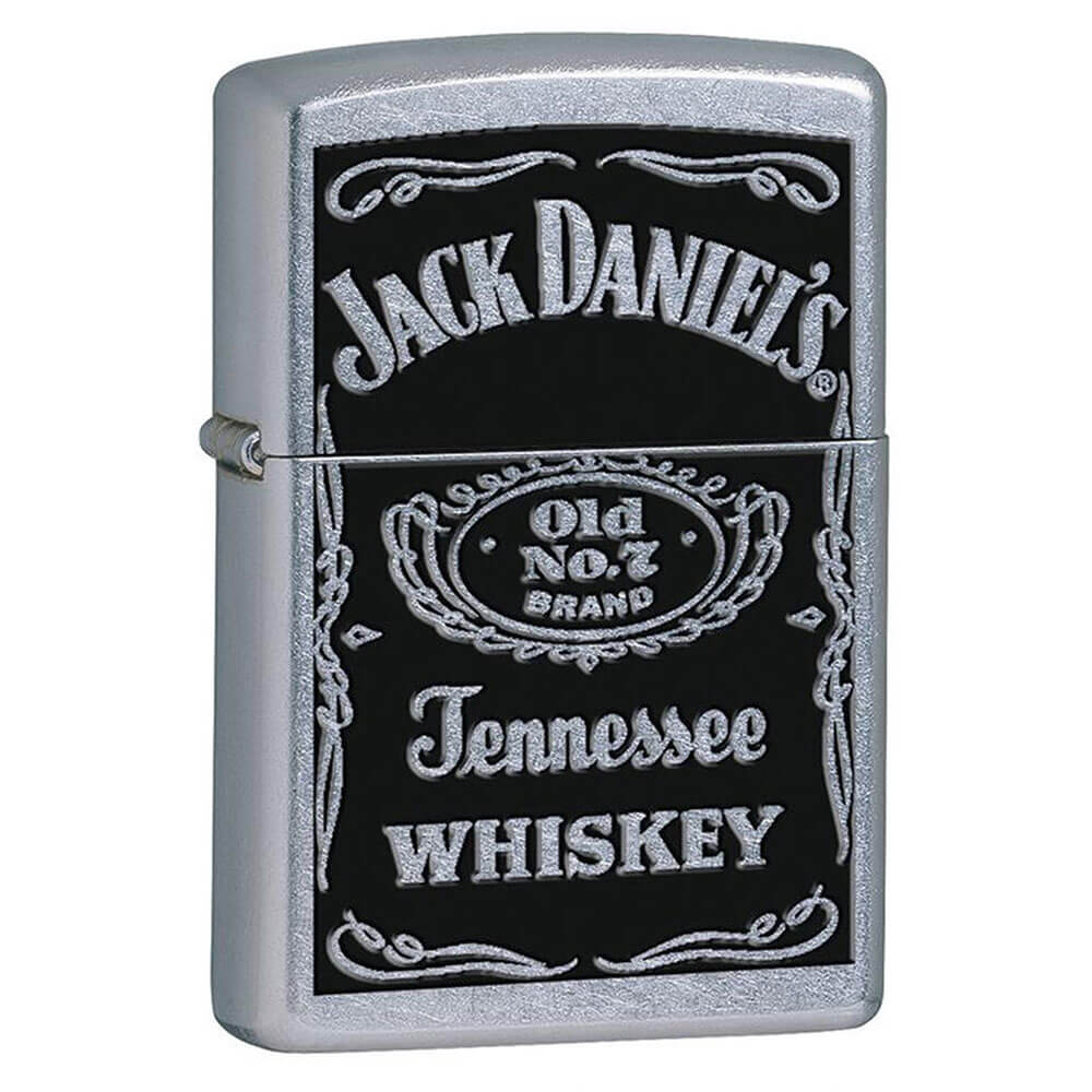 Zippo Jack Daniels Old No. 7 Logo Street Chrome Lighter