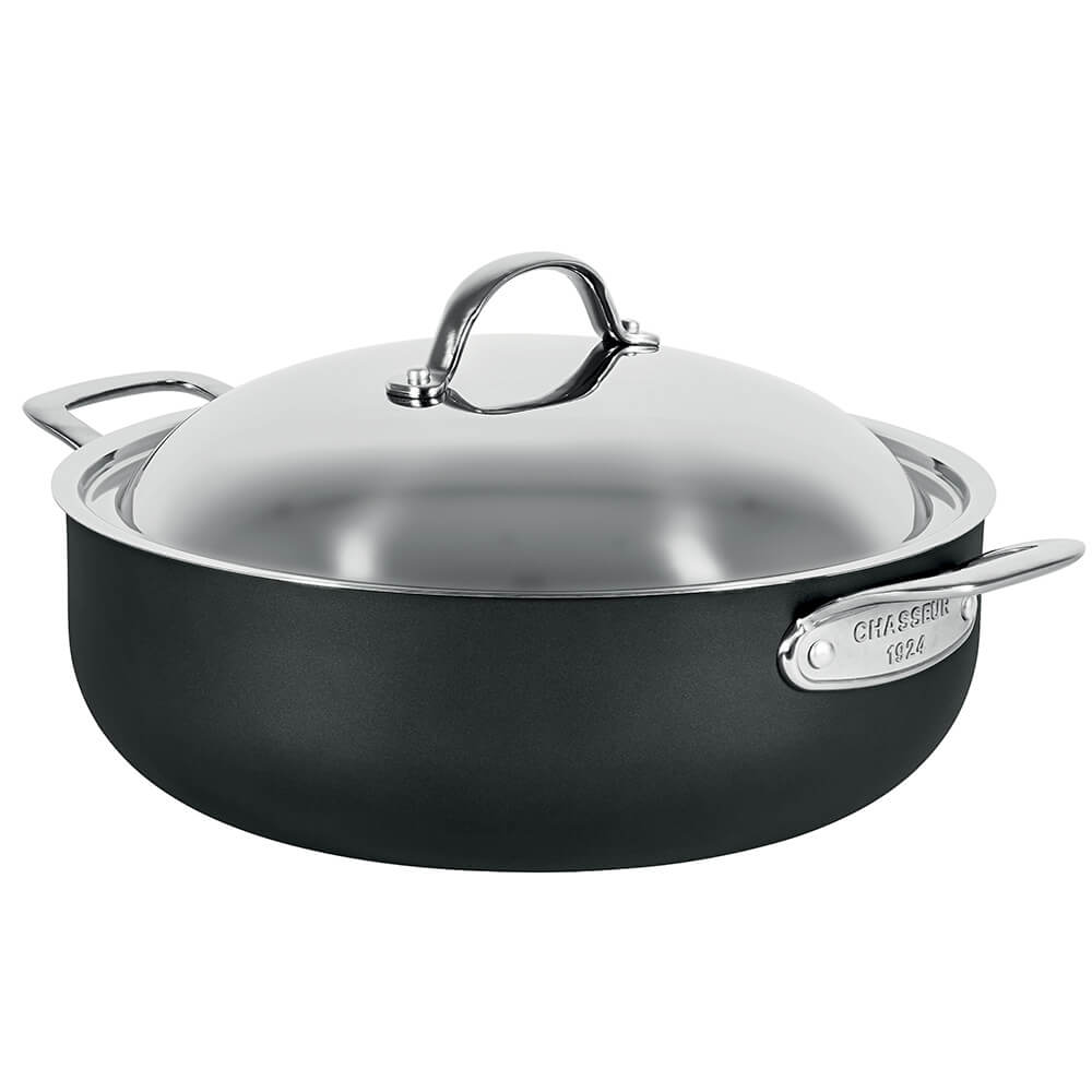Chasseur Hard Anodised Chef Pan with 2 Side Handle 30cm