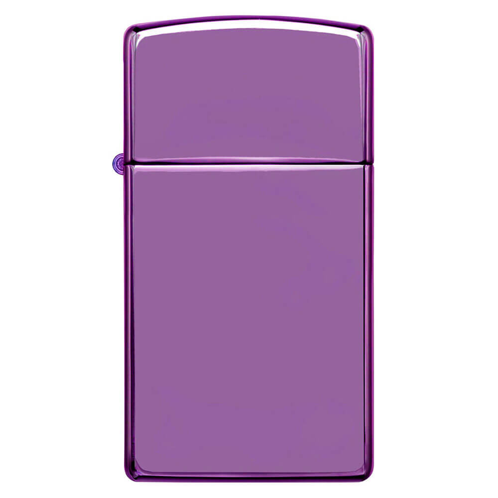 Zippo High Polish Purple Finish Slim Lighter
