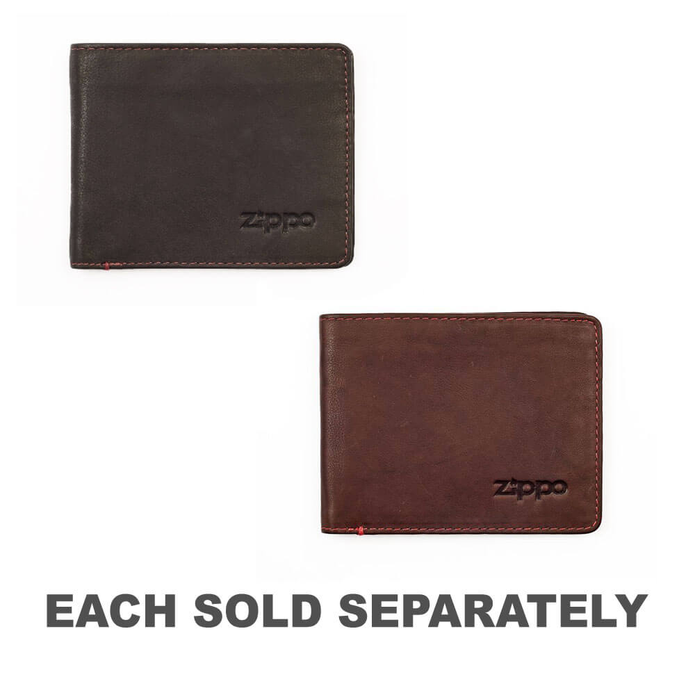 Zippo Leather Bi-Fold Wallet (2 Cards)