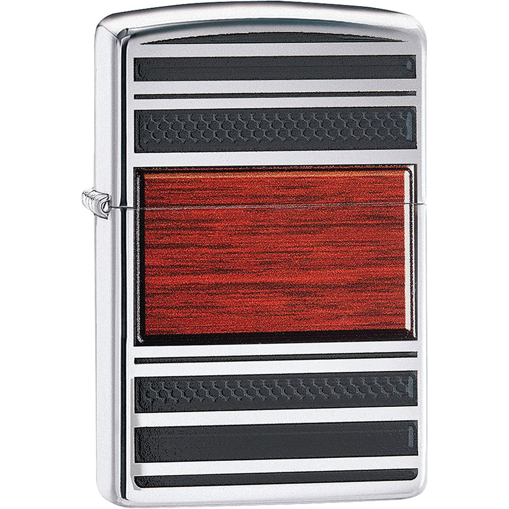 Zippo Steel and Wood Lighter