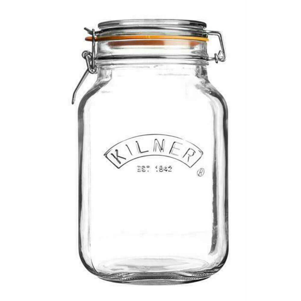 Kilner Clip Top Square Jar (Clear)