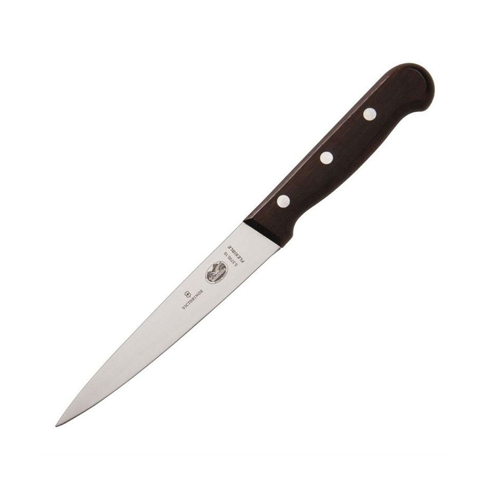 Filleting Knife Flexible Blade Rosewood