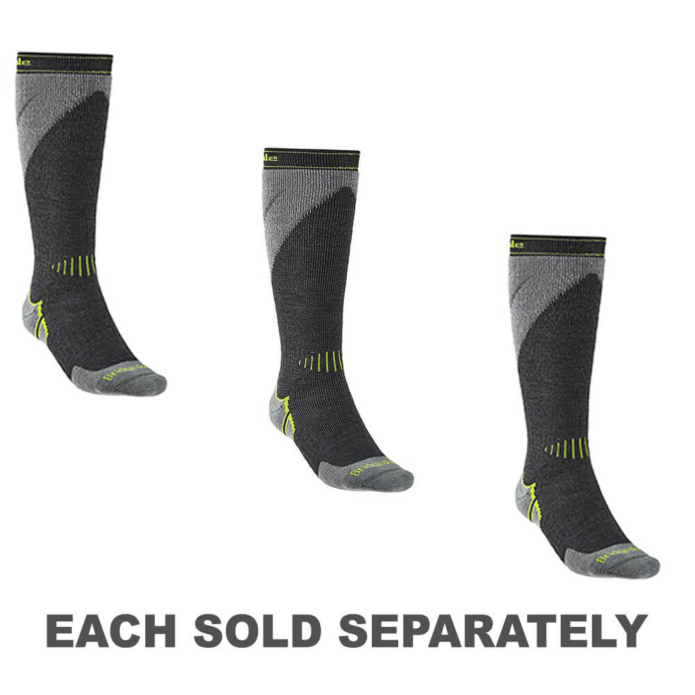 Ski Midweight+ Sock Gunmetal/Stone