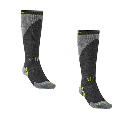 Ski Midweight+ Sock Gunmetal/Stone