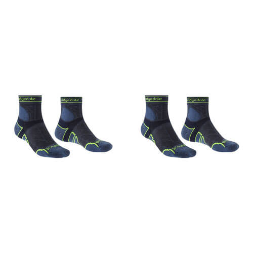 Men's Merino Sport 3/4 Socks (Blue)